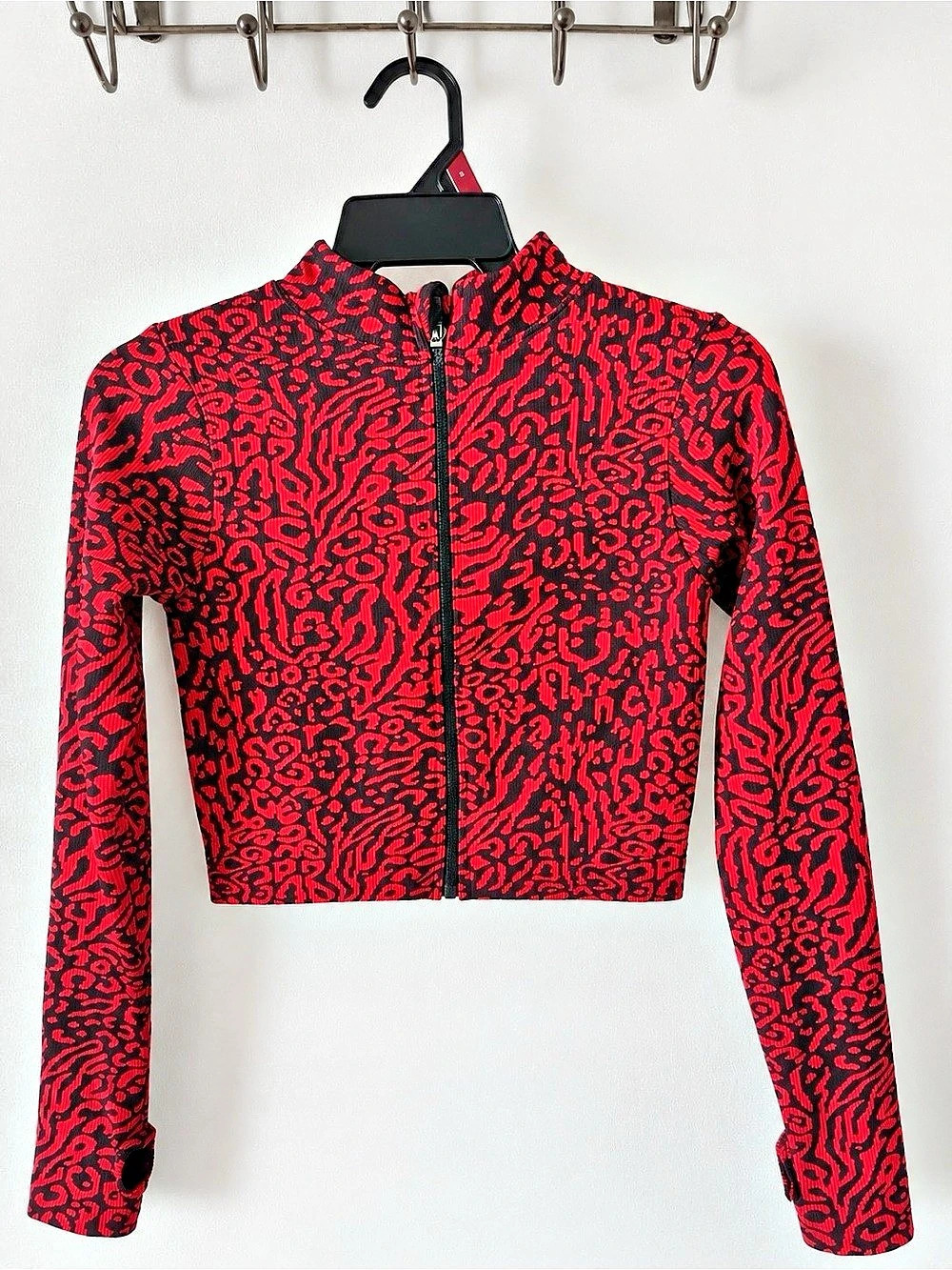 Red & Black Animal Print Two-Piece Matching Set - Picture 3 of 8